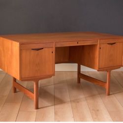 Teak Aase Mobler Midcentury Modern Desk 