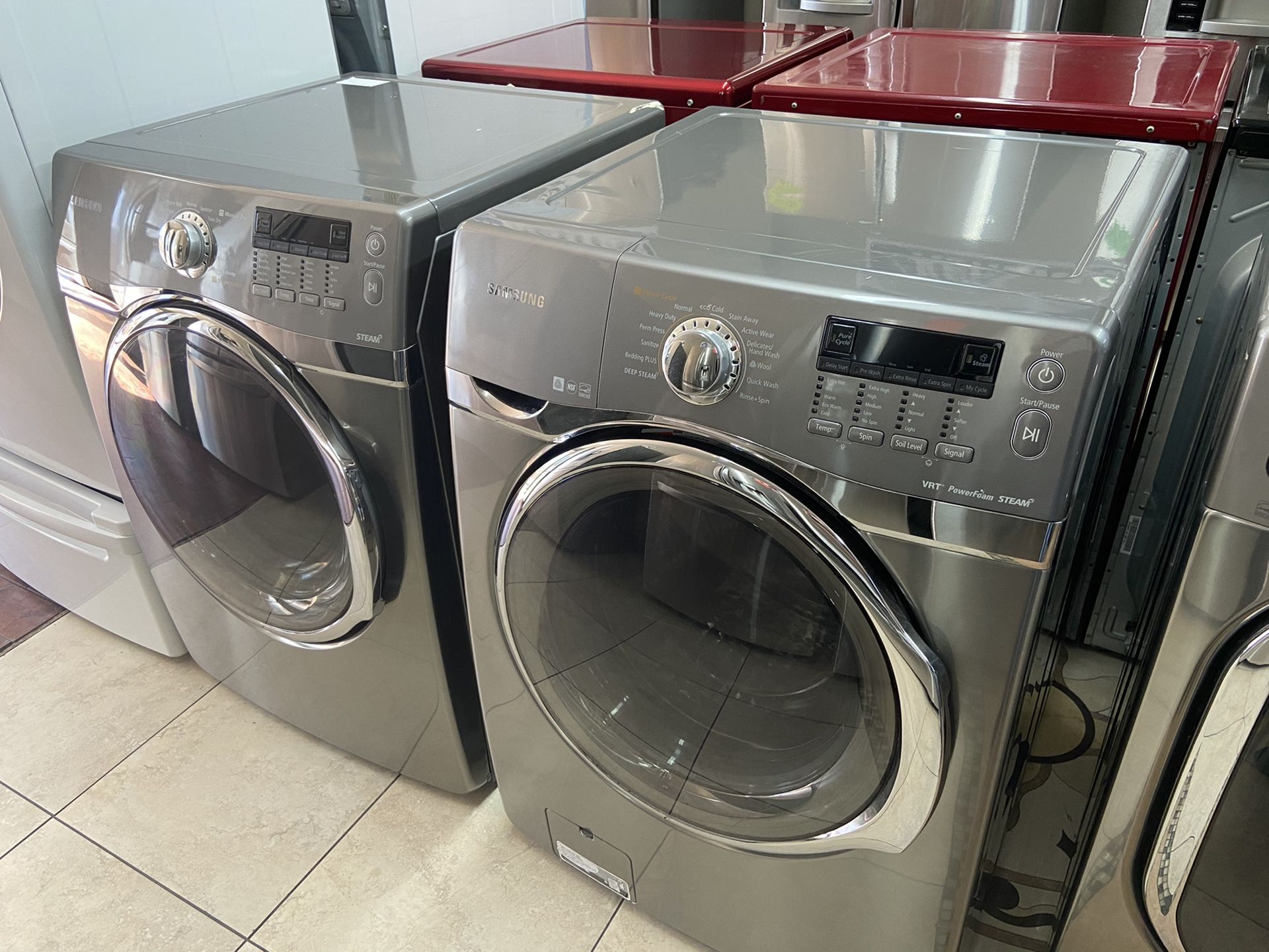 Samsung Steam Front Load Washer and Dryer Set!!!