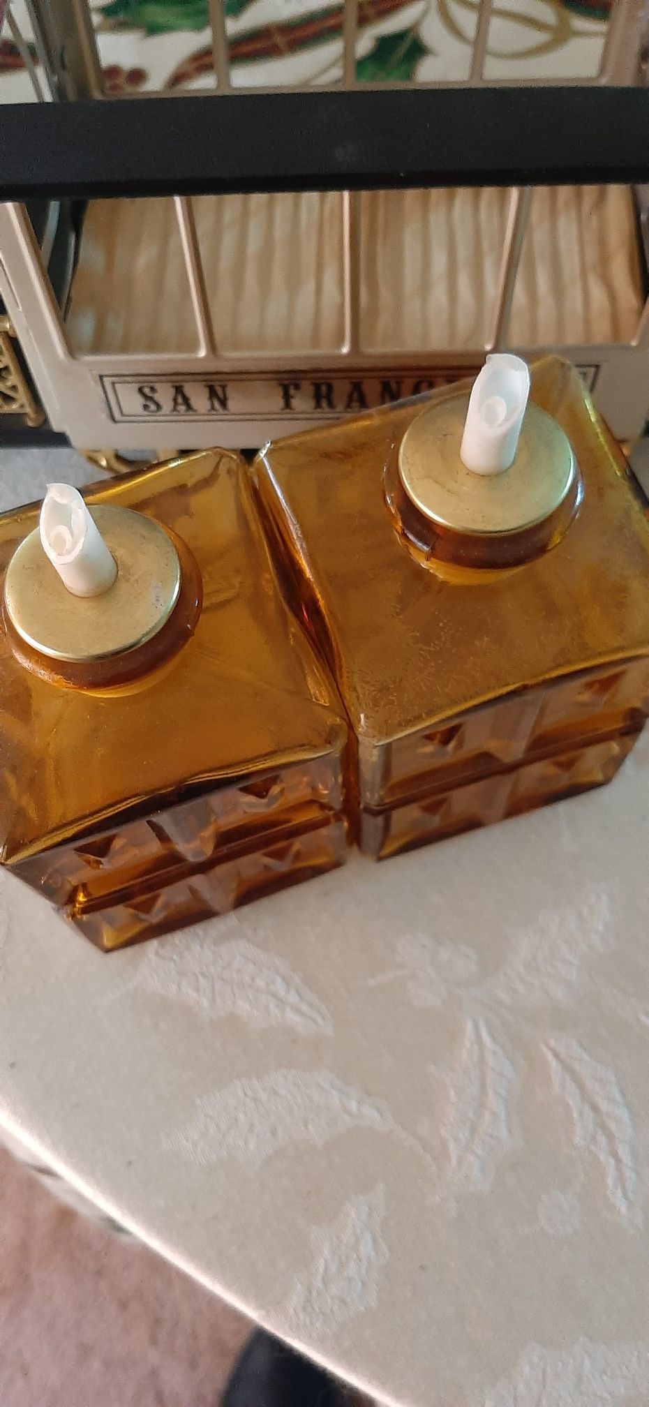 Vintage San Francisco Trolley Decanter