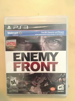 Sony PlayStation ps3 enemy front new