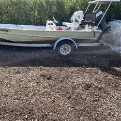 Aluminum Boat With A Trailer