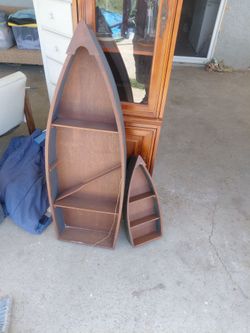 Pair of boat shelves
