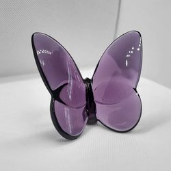 Baccarat
2.5" Lucky Purple REAL Genuine Crystal Butterfly