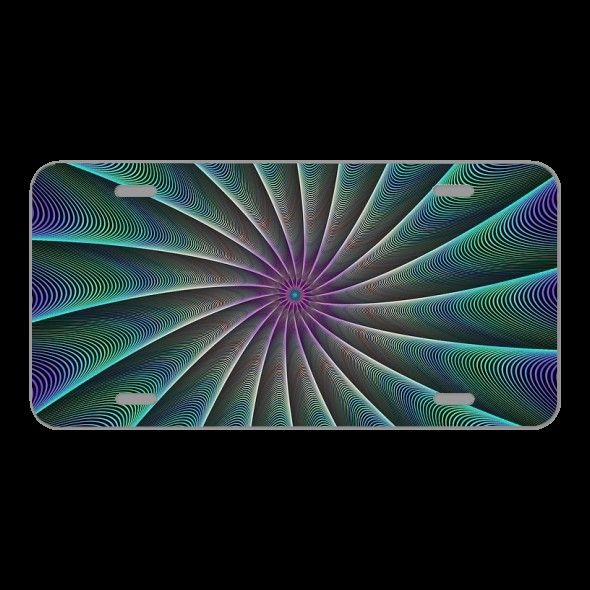 License Plate Novelty Car Front Fractal Computer Generated Digital