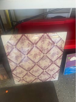 Fabric covered message board