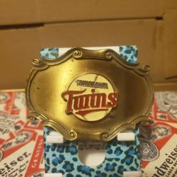 Vintage Minnesota Twins belt buckle