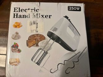Hand Mixer Electric, 6-Speed 250W Egg Beaters and Whisk, Handheld Mixer Baking Beaters with Turbo Boost & Eject Button, Portable Kitchen Mixer Dough H