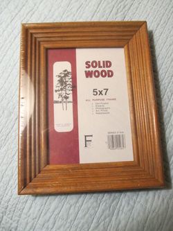 NEW - Solid Wood 5” x 7” Frame – Made in America from Arkansas Pine