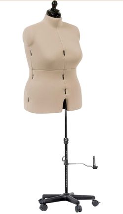 Dritz My Double Designer Adjustable Dress Form - Full-Figure Size US 20-24 - Female Clothing Mannequin for Sewing and Draping - Pinnable Sewing Manneq