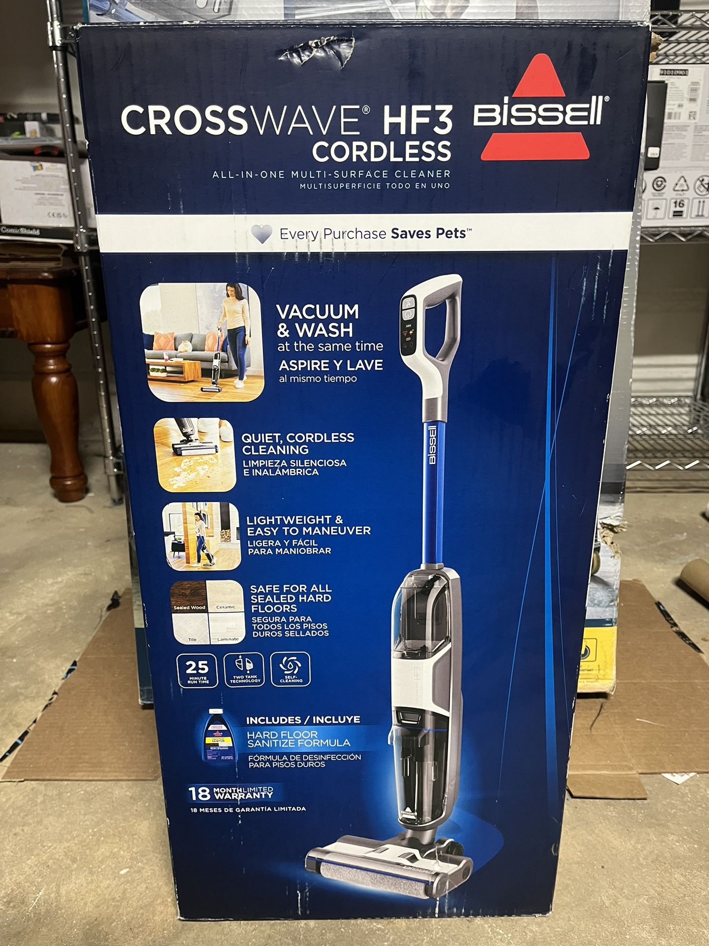 Bissell Crosswave HF3-Cordless All-In one surface cleaner