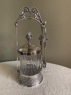 Meriden B Silver Company Pickle Castor
