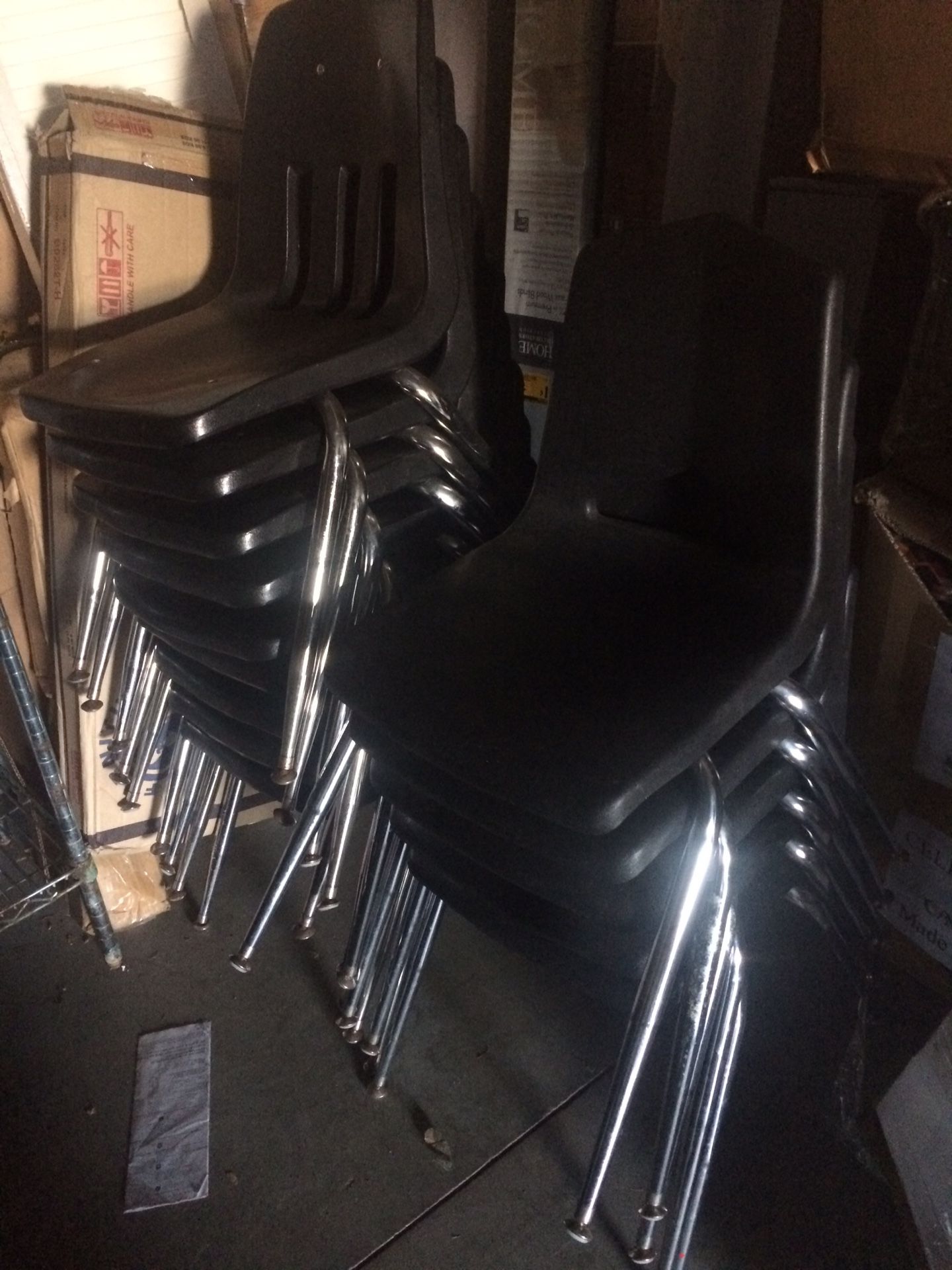 A group of heavy duty chairs