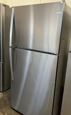 Whirlpool Top Mount Stainless Steel Refrigerator Fridge
