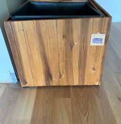 Wooden planters