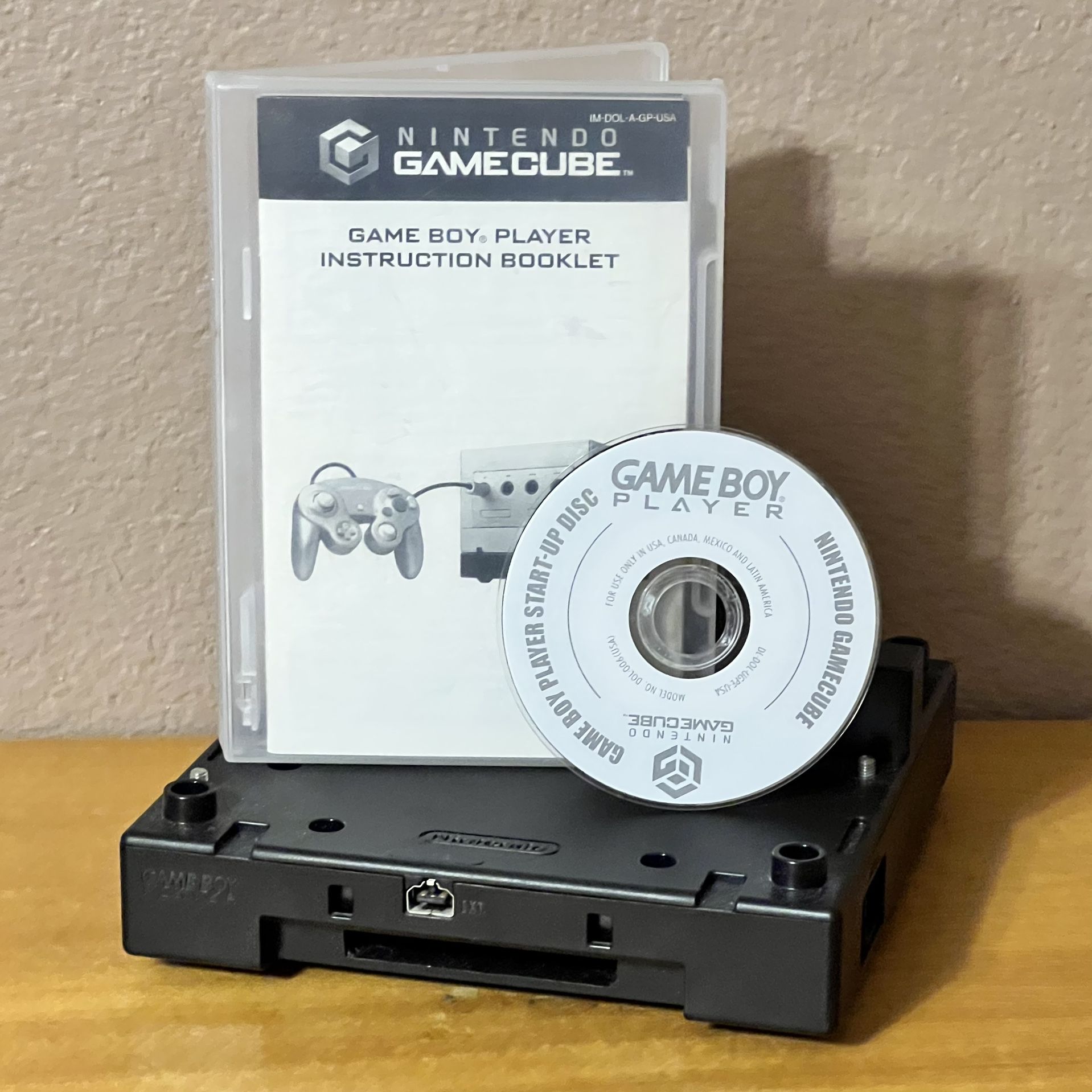 Gameboy Player Adapter + Startup disc and Manual in box