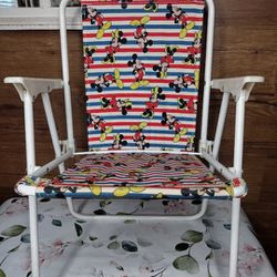 Vintage Disney Kids Toddler Beach Chair Mickey Mouse