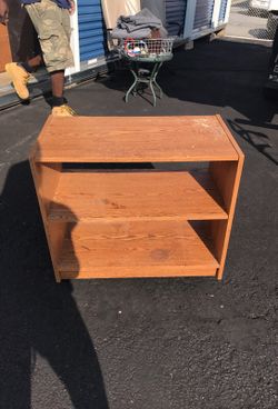 brown wooden shelves