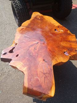 Live Edge Wood Slab Table Top