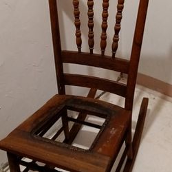 Antique Solid Wood Rocking Chair $40 Obo