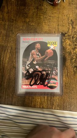 Sean Elliott Rookie Card #267 Autographed 1990