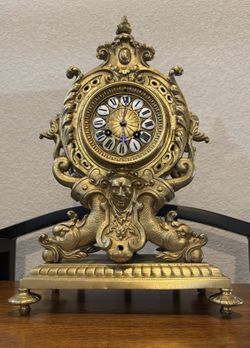 Vintage Brass French clock