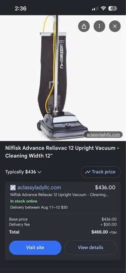 Comercial vaccuum