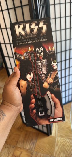 KISS Miniature Guitar Collection Axe Bass Mini