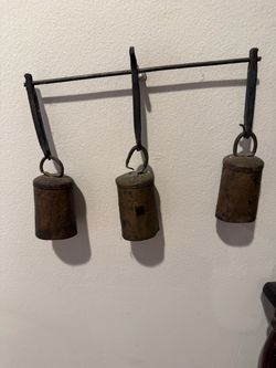Vintage Rustic Metal goat Bells – Set of 3