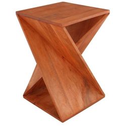 Natural Wooden Accent Side Table, 18" x 27"