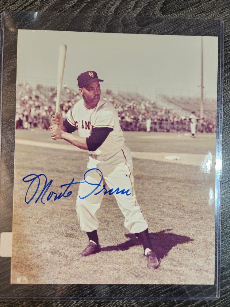 Signed Monte Irvin Giants 8x10 Photo Autograph MLB Baseball Picture Auto