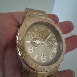 Invicta Gold Big Luxury Watch