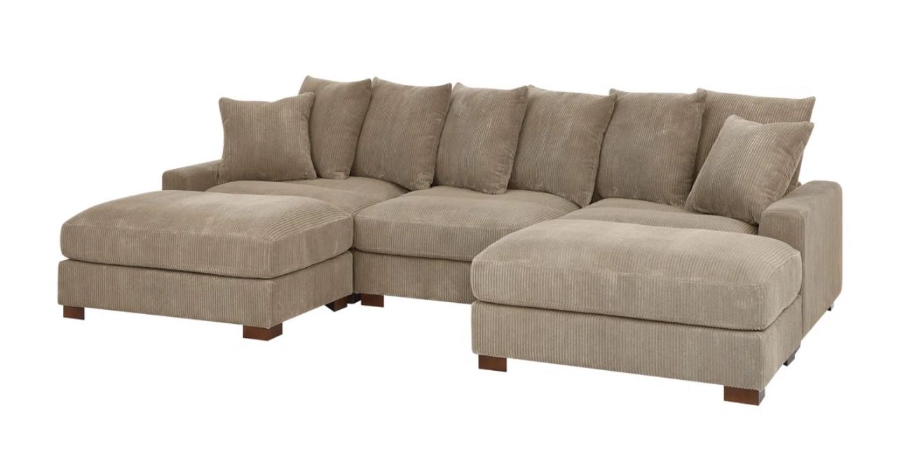Corduroy sectional . Brand New . Wayfair