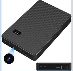 Camera Portable Charger 2K Full HD Cameras with WiFi and Night Vision 5000mAh Battery Wireless Mini Nanny Cam for Home Security Indoor Motion Detectio