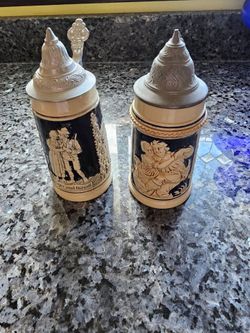 2 Beer mugs  steins from Germany