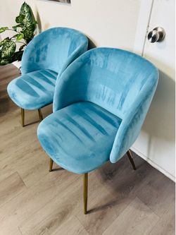 Velvet Green Chairs