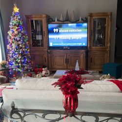 Solid Wood Entertainment Center