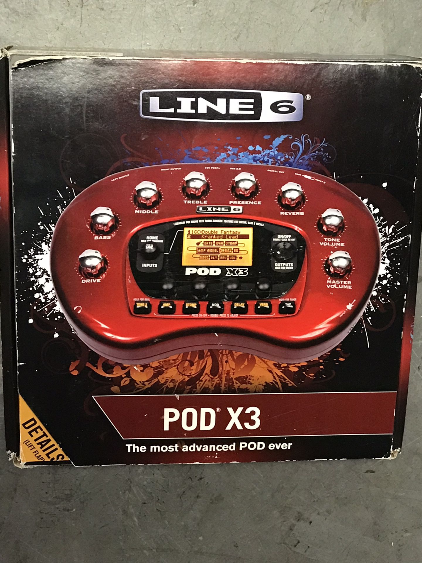Line 6 Pod X3 guitar/bass/ vocal effects processor