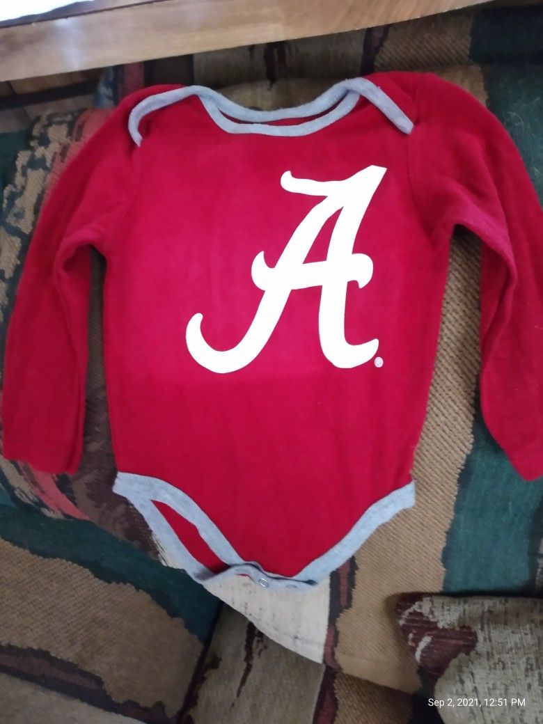 Alabama infant's Onesie 3-6 Mo.