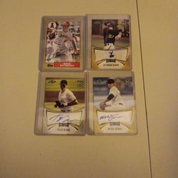 Baseball Card Autograph Lot