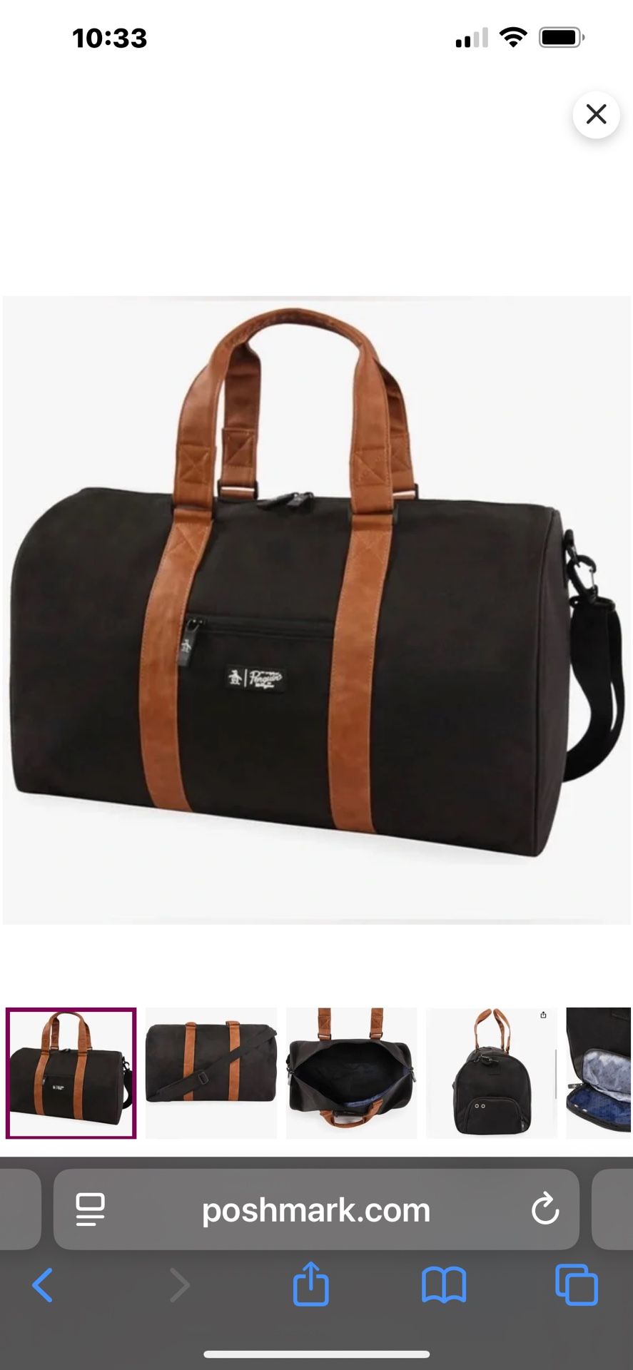 penguin duffle sport bag new