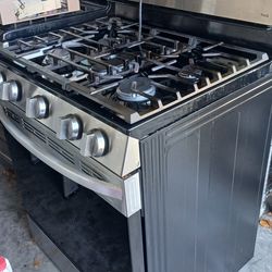 Gas range oven