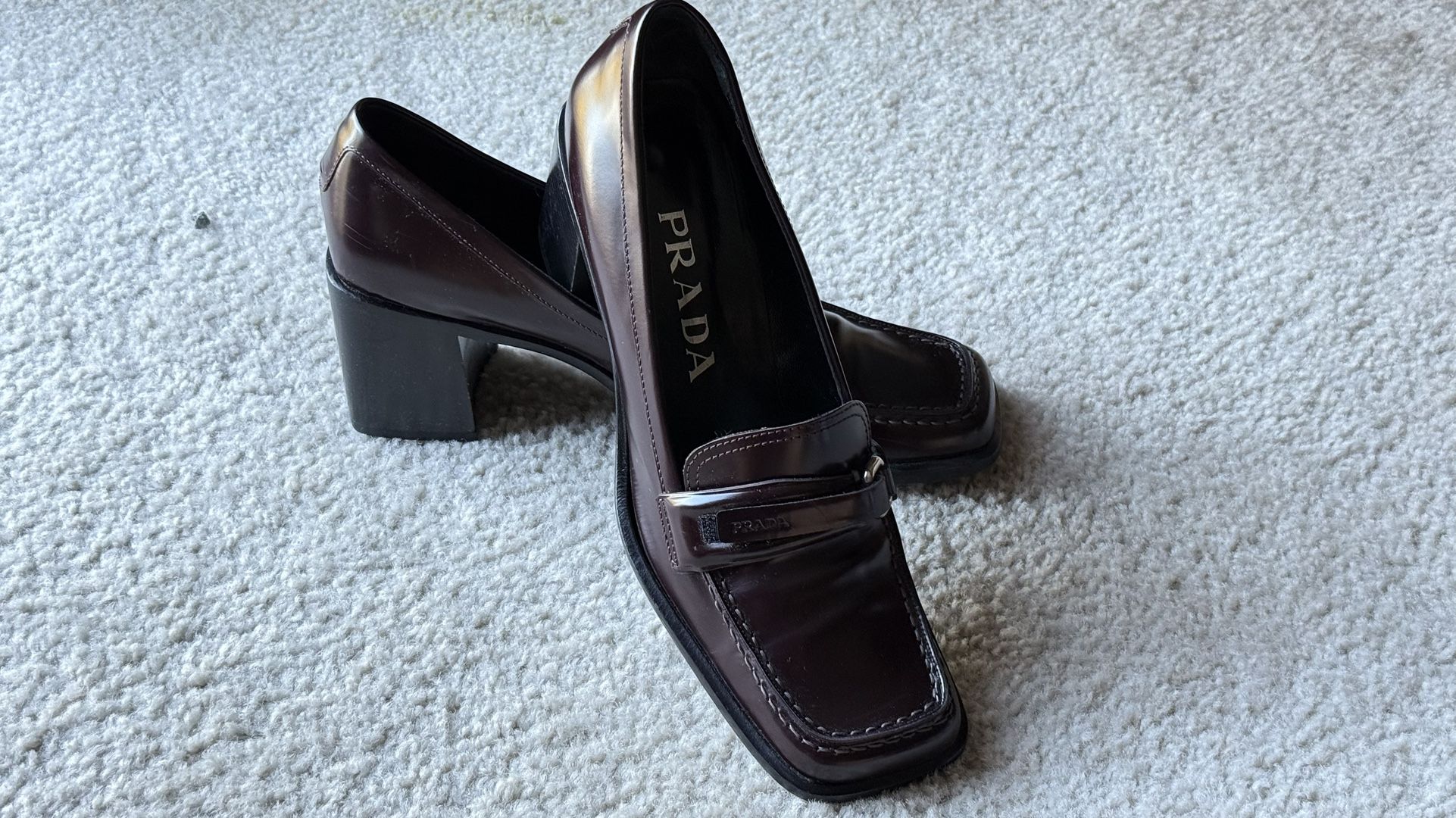 Women's Prada Leather Shoes 7.5
