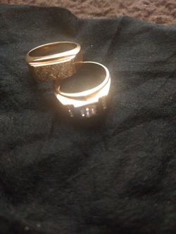 Two 10k real gold rings