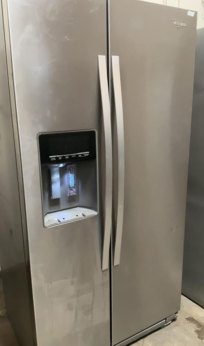 Whirlpool Side-by-Side Stainless Steel Refrigerator Fridge