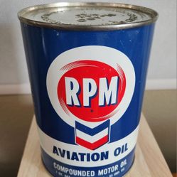 Chevron Rpm Oil Can, Still Full!