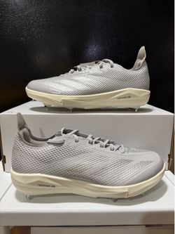 Adidas Adizero Electric 2.0 Baseball Cleats JI1478 Team Light Grey Mens Size 9.5
