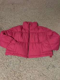 Pink Puffer Zip-Up Jacket