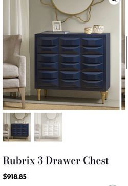 3 drawer chest