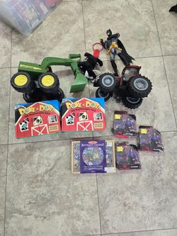 Lot Of Toys Books Tractors Batman Melissa And Doug Kids Play 