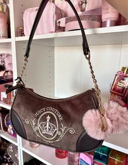 Juicy Couture Brown & Pink Shoulder Bag